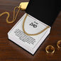 To My Dad - WHT-Cuban Link Chain