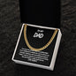 To My Dad - BLK-Cuban Link Chain
