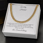 To My Husband - WBG - Cuban Chain