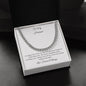 To My Husband - WBG - Cuban Chain