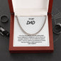 To My Dad - WHT-Cuban Link Chain