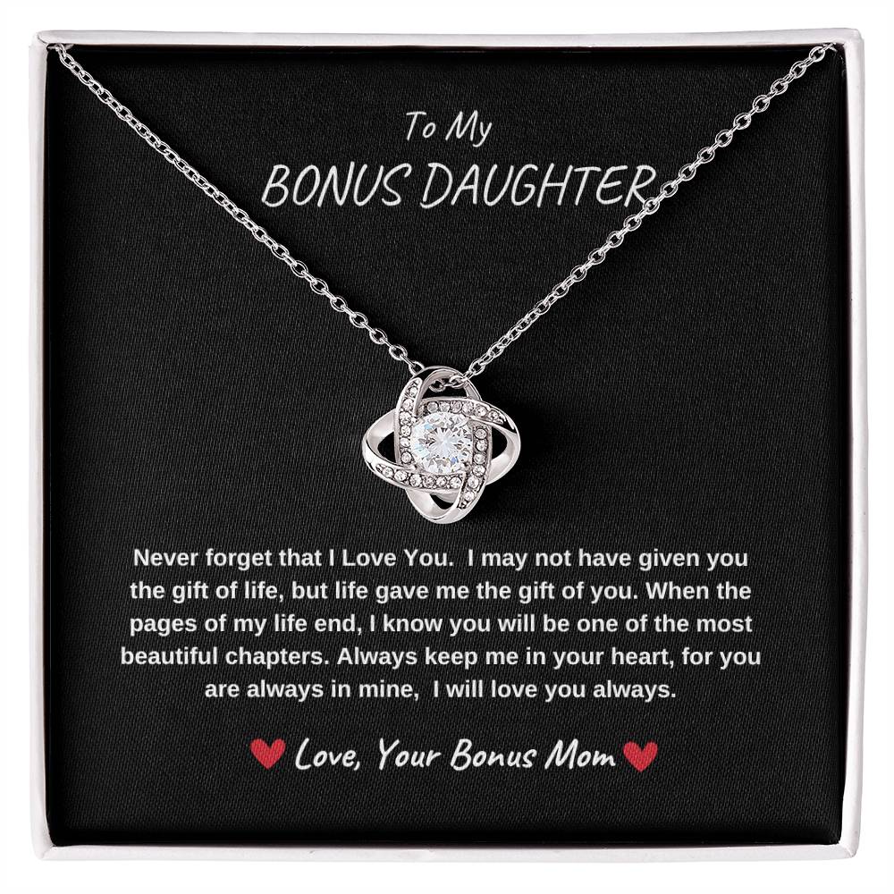 To My Bonus Daughter - Love Knot - BBG
