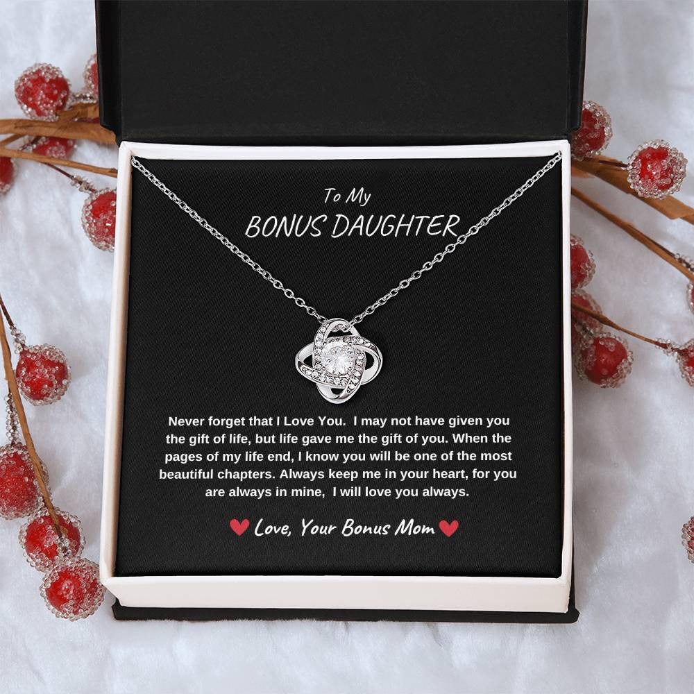 To My Bonus Daughter - Love Knot - BBG