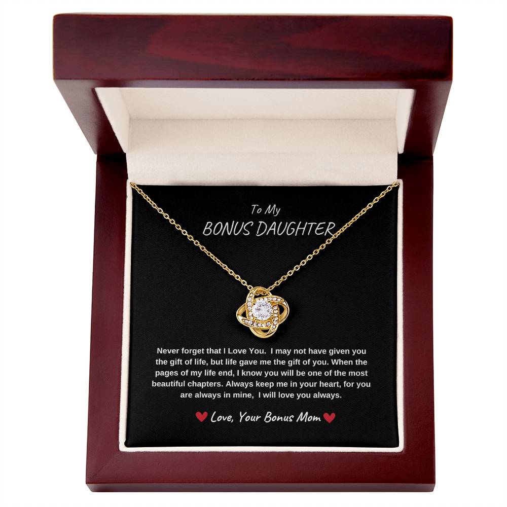 To My Bonus Daughter - Love Knot - BBG