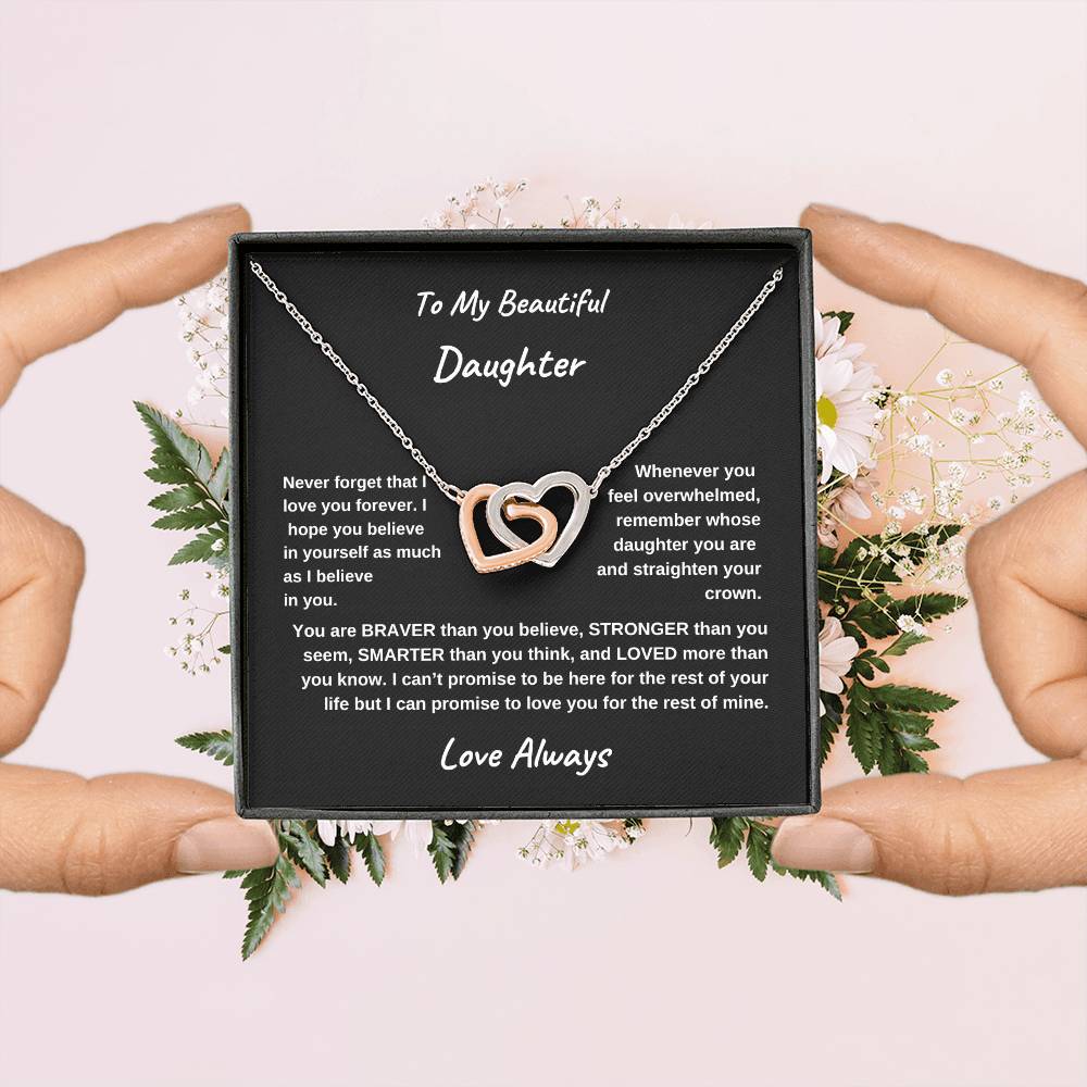 To My Daughter - BBG - Interlocking Heart