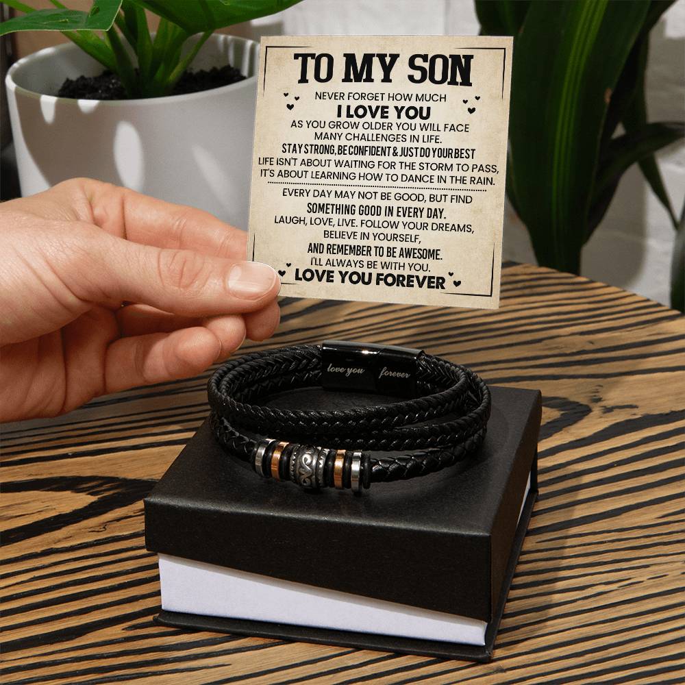 To My Son - Love You Forever Bracelet