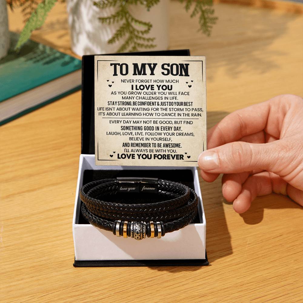 To My Son - Love You Forever Bracelet