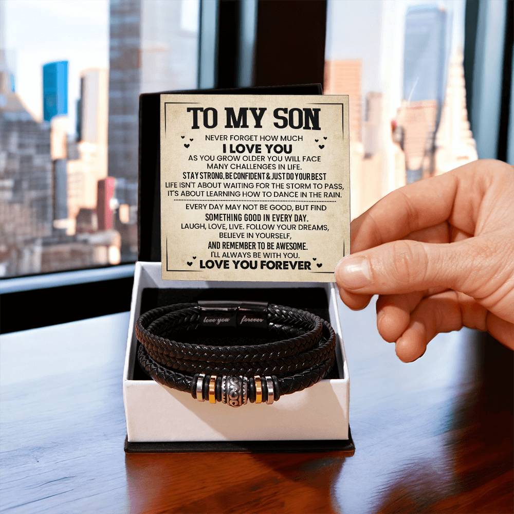 To My Son - Love You Forever Bracelet