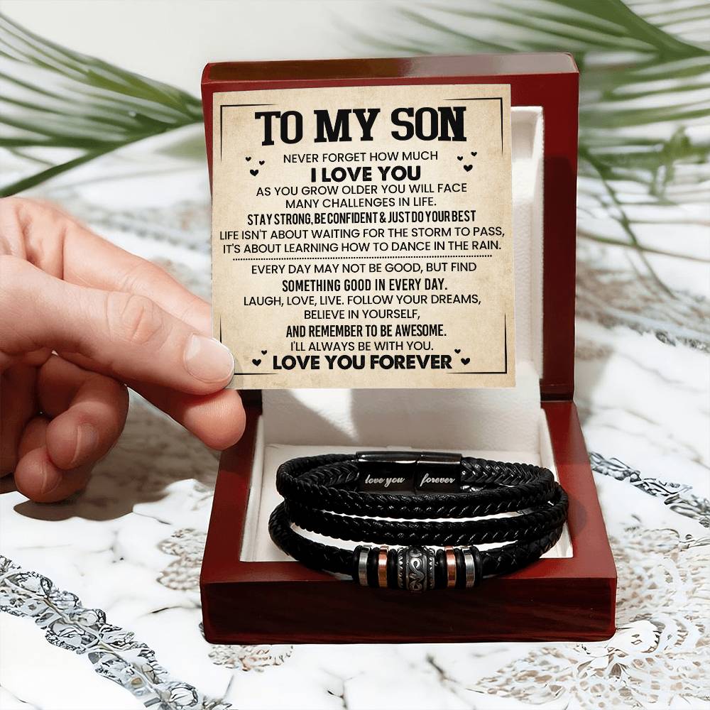 To My Son - Love You Forever Bracelet