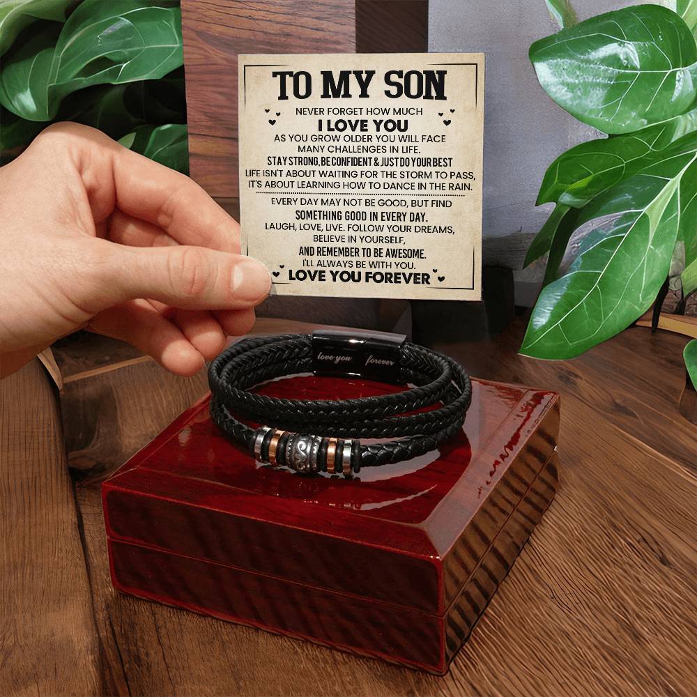 To My Son - Love You Forever Bracelet