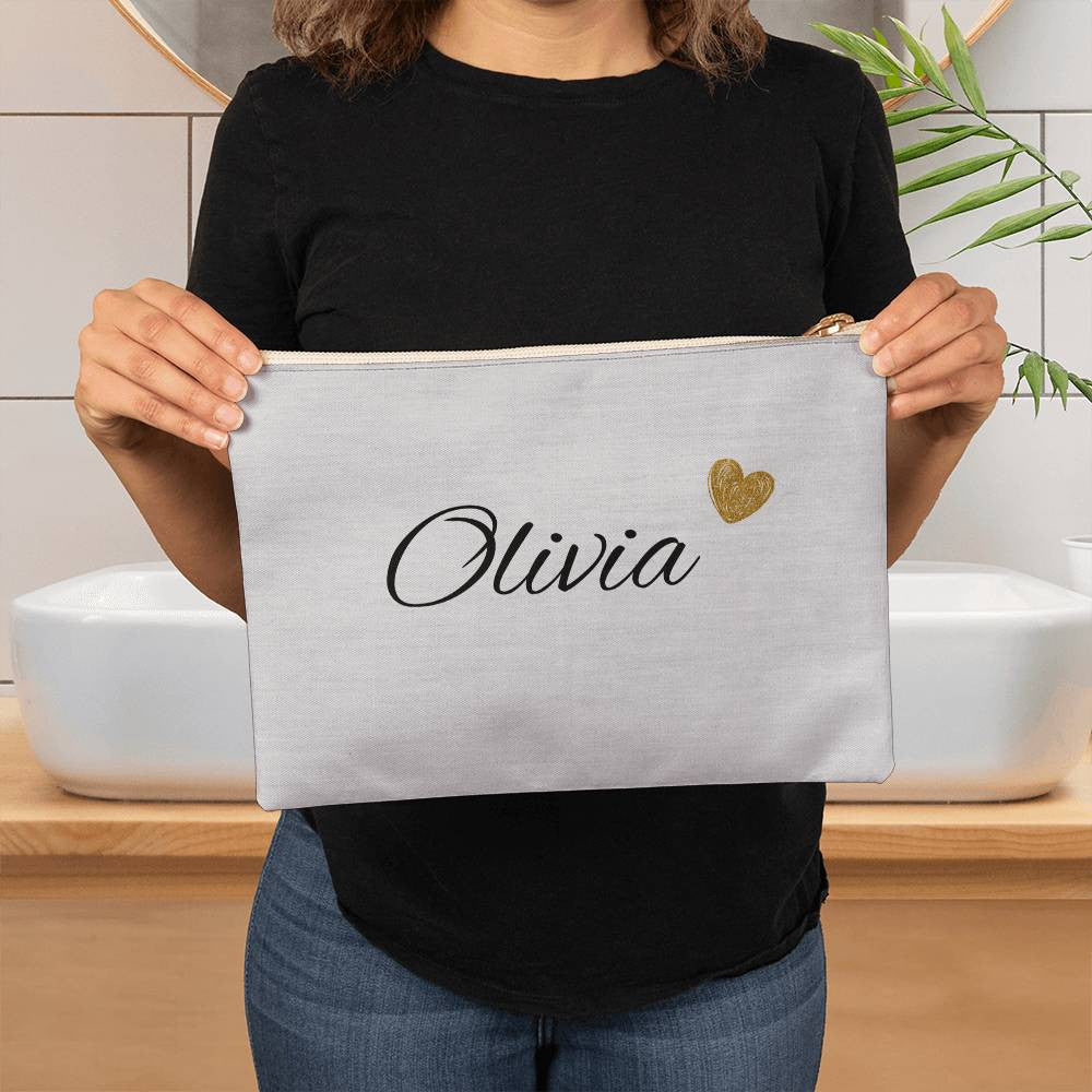 Personalized Zippered Pouch - Large