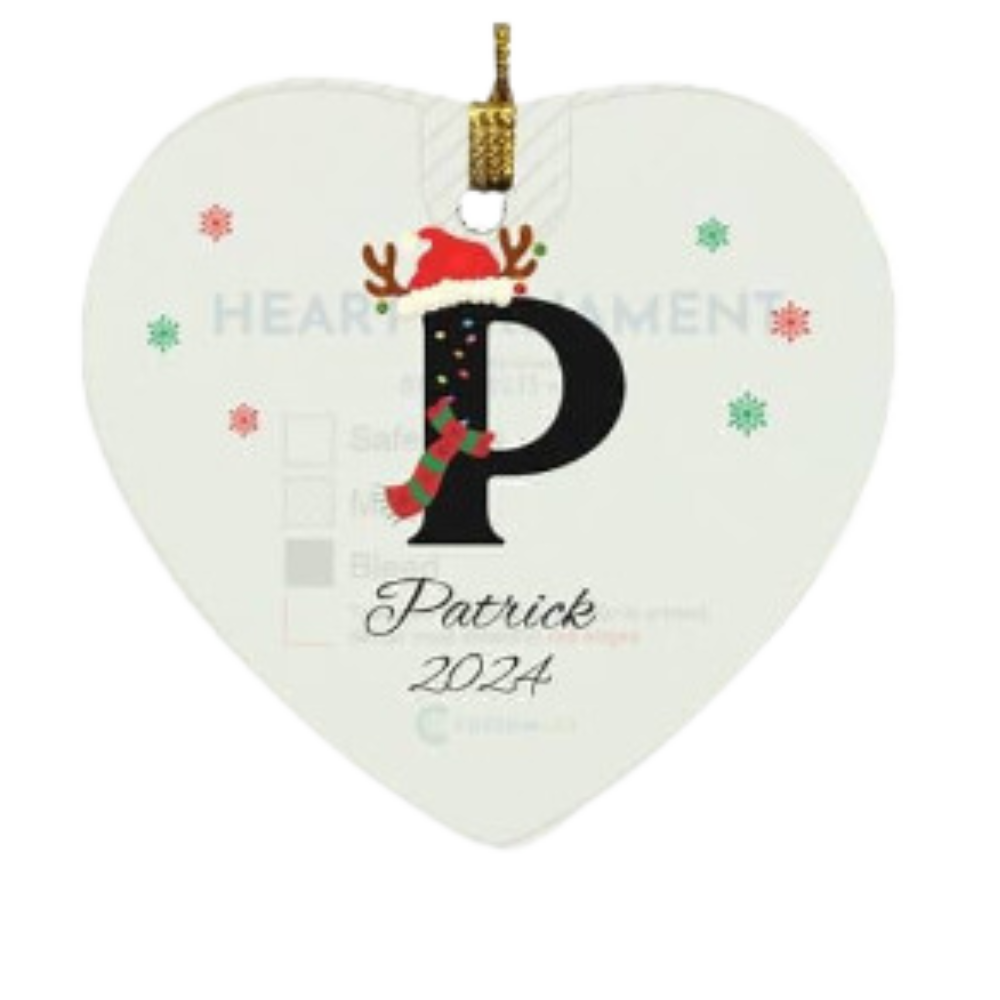 Personalized Initial Name Ornament