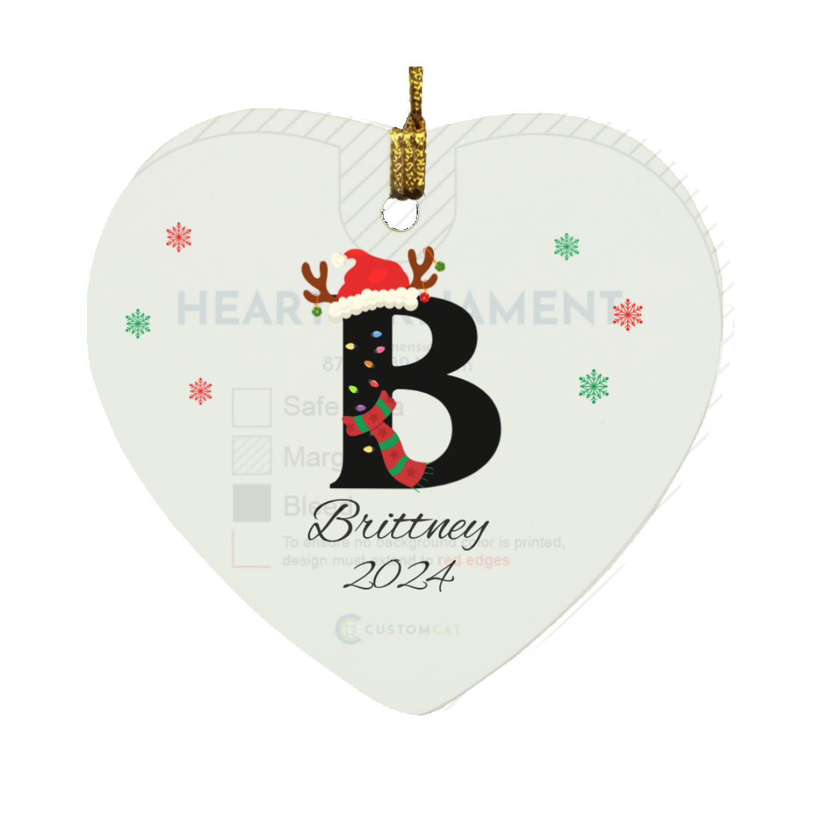 Personalized Initial Name Ornament