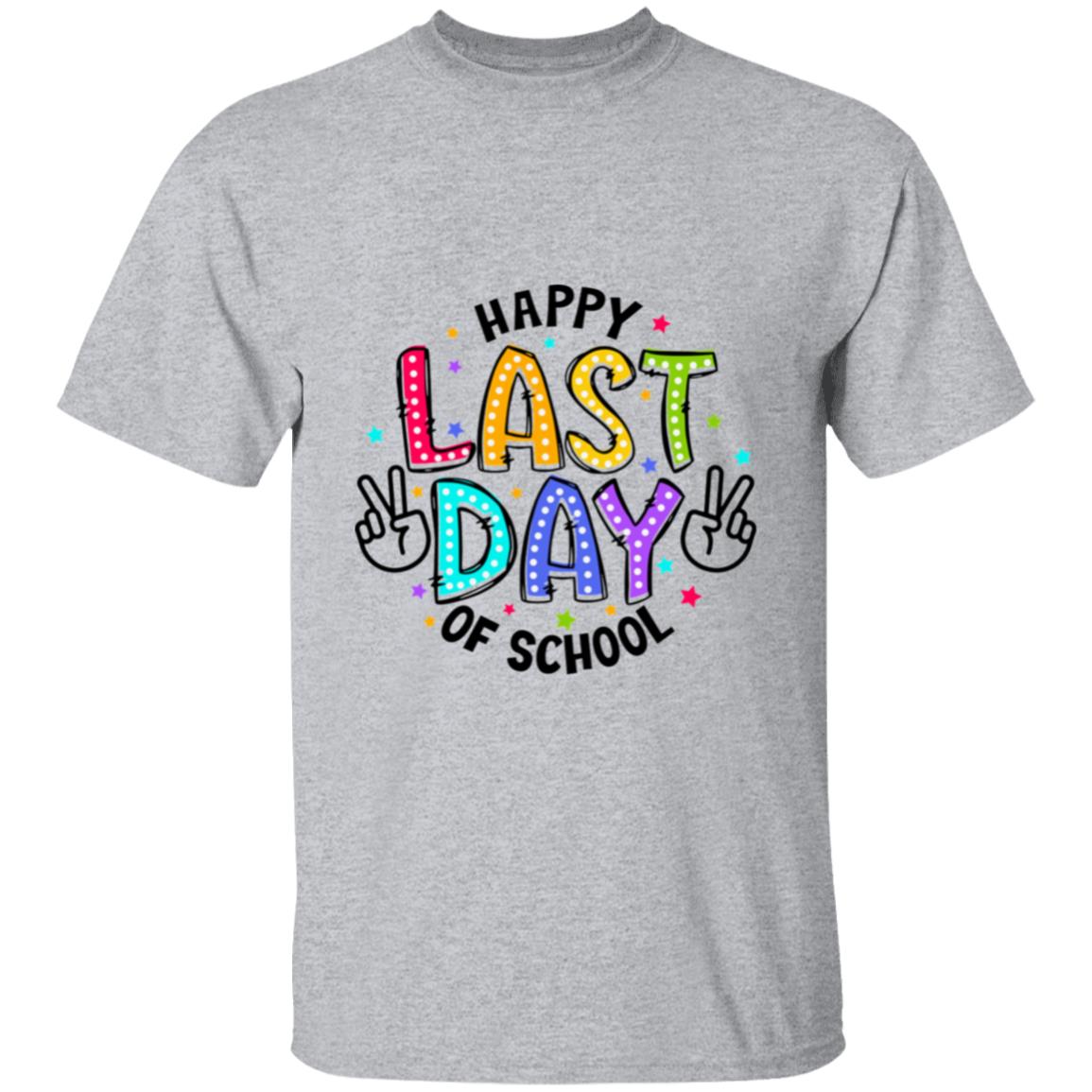 LAST DAY OF SCHOOL - BLK LTR |T-Shirt