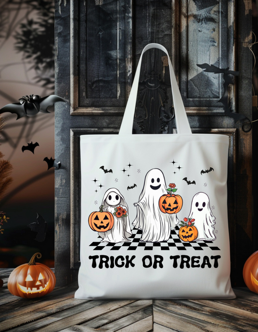 Trick or Treat - Retro Tote Bag