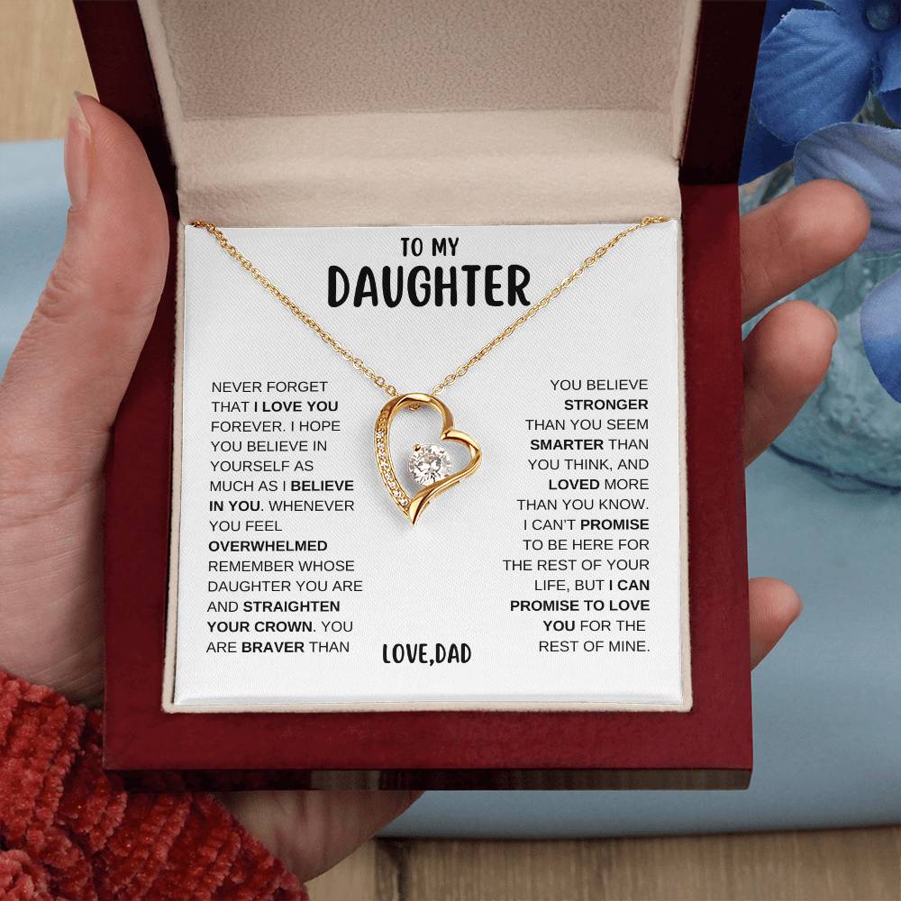 To My Daughter | Forever Love Necklace - WB