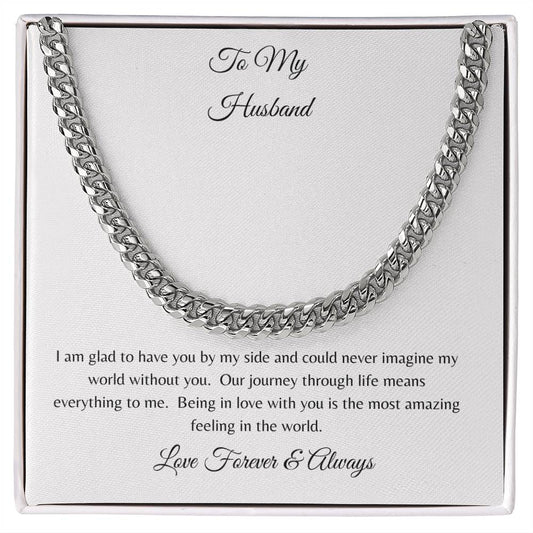 To My Husband - WBG - Cuban Chain