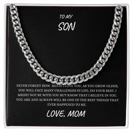 To My Son - BBG - Cuban Chain