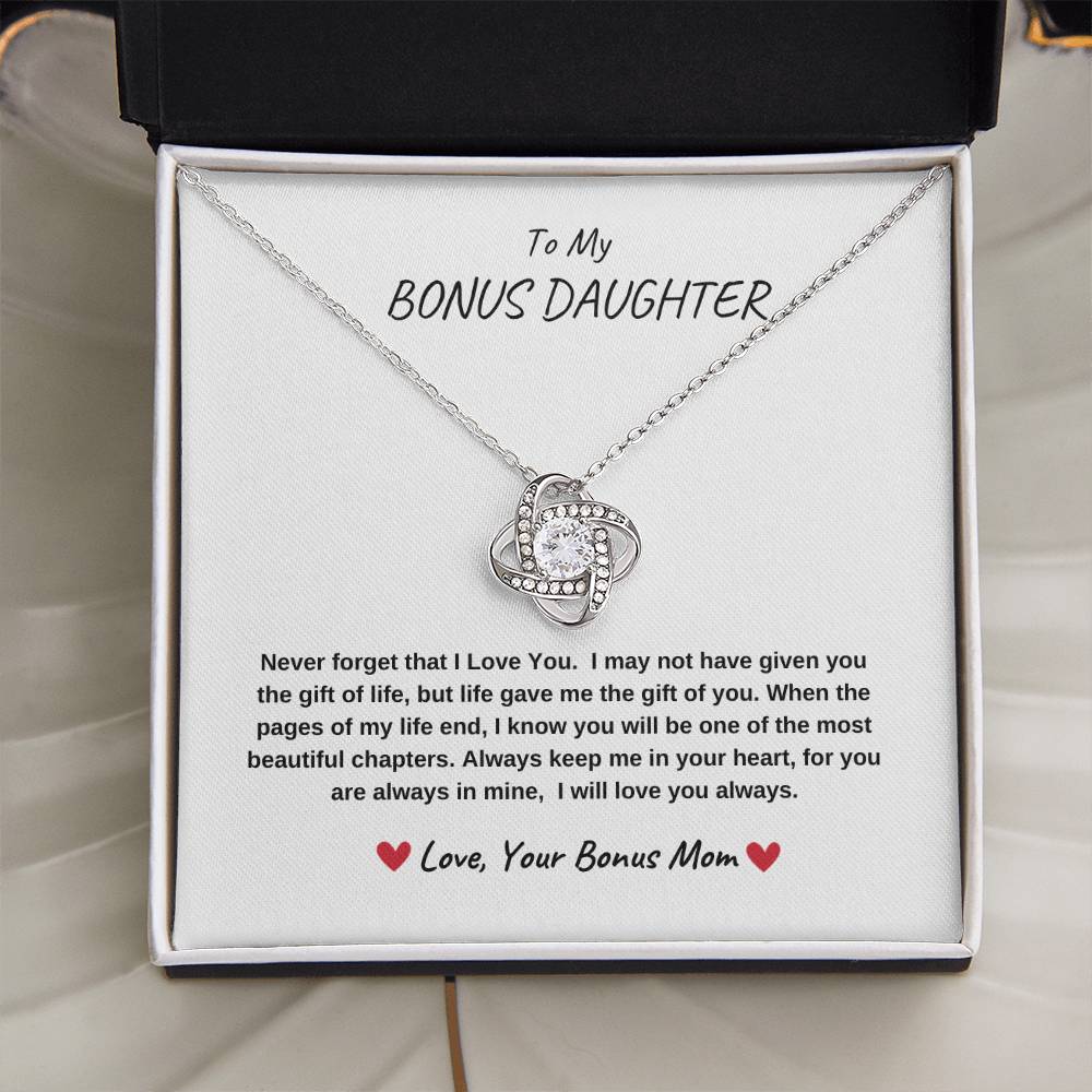 To My Bonus Daughter - Love Knot - WBG