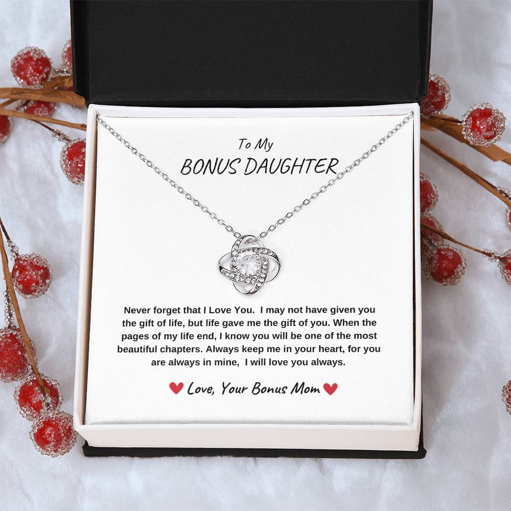 To My Bonus Daughter - Love Knot - WBG