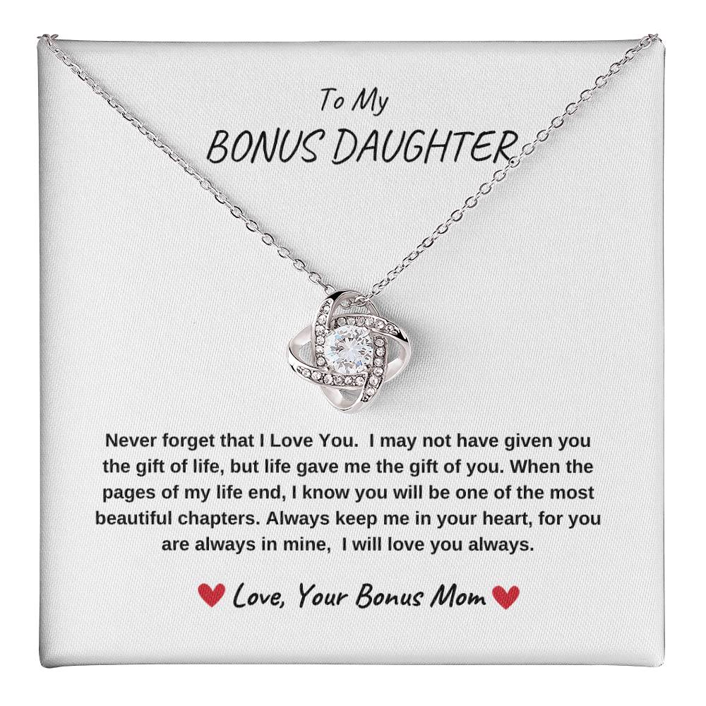 To My Bonus Daughter - Love Knot - WBG