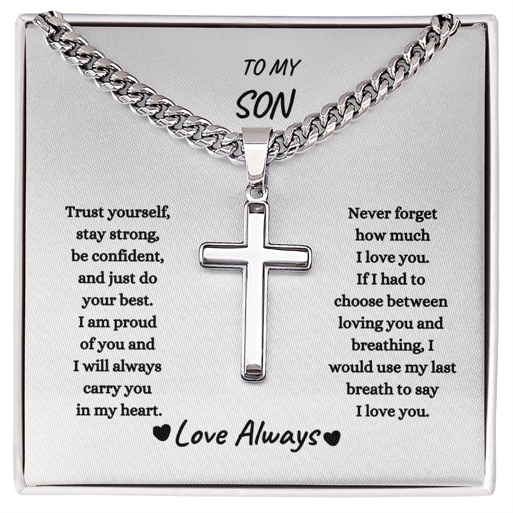 To My Son - WBG - Cross