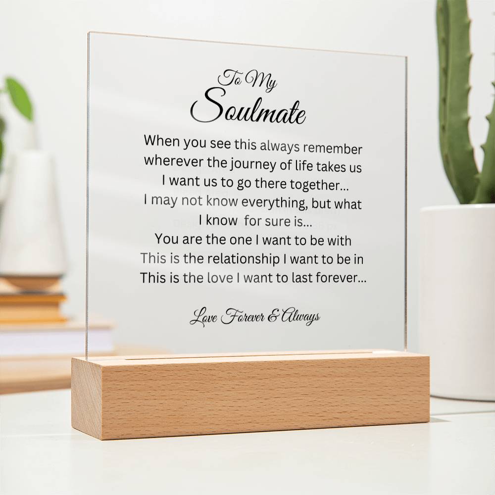 To My Soulmate - Journey of Life - Acrylic Square