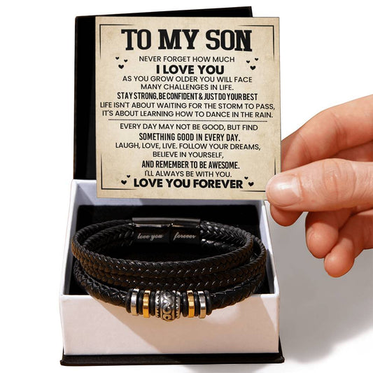 To My Son - Love You Forever Bracelet