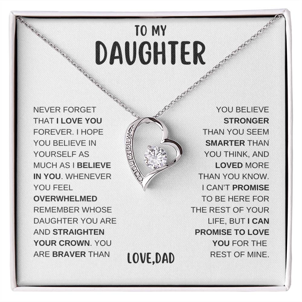 To My Daughter | Forever Love Necklace - WB