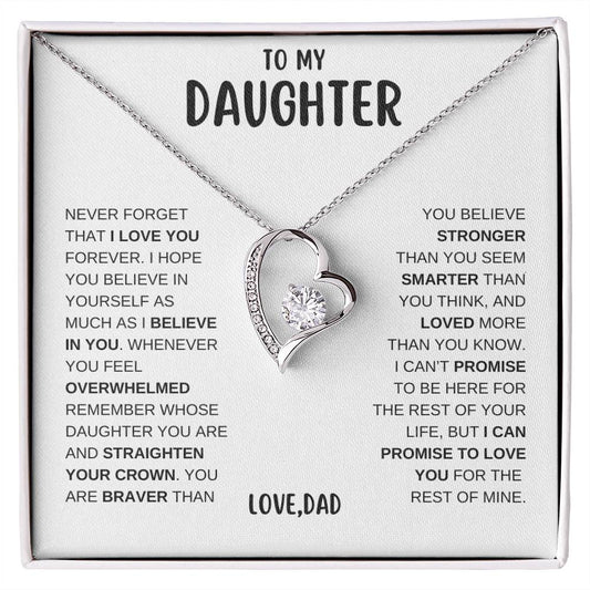 To My Daughter | Forever Love Necklace - WB