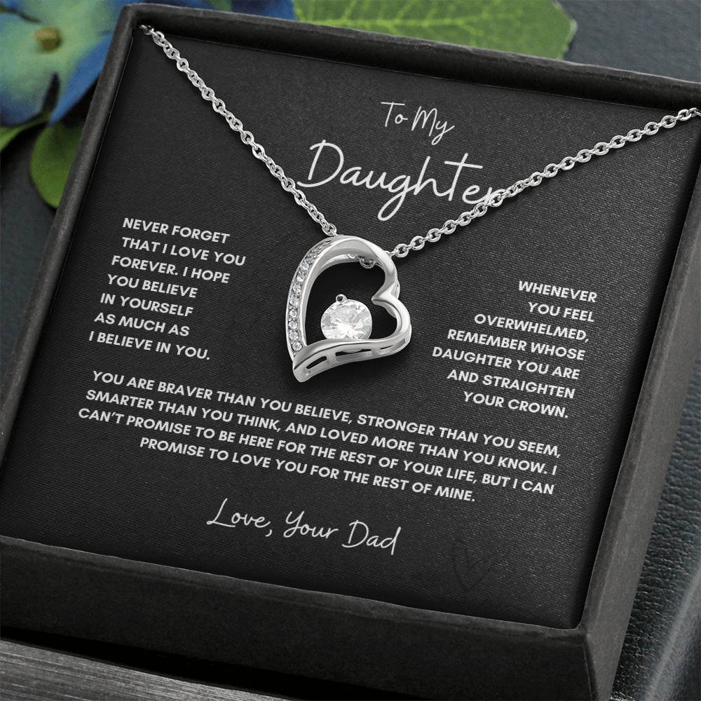 To My Daughter -Blk-Love Knot