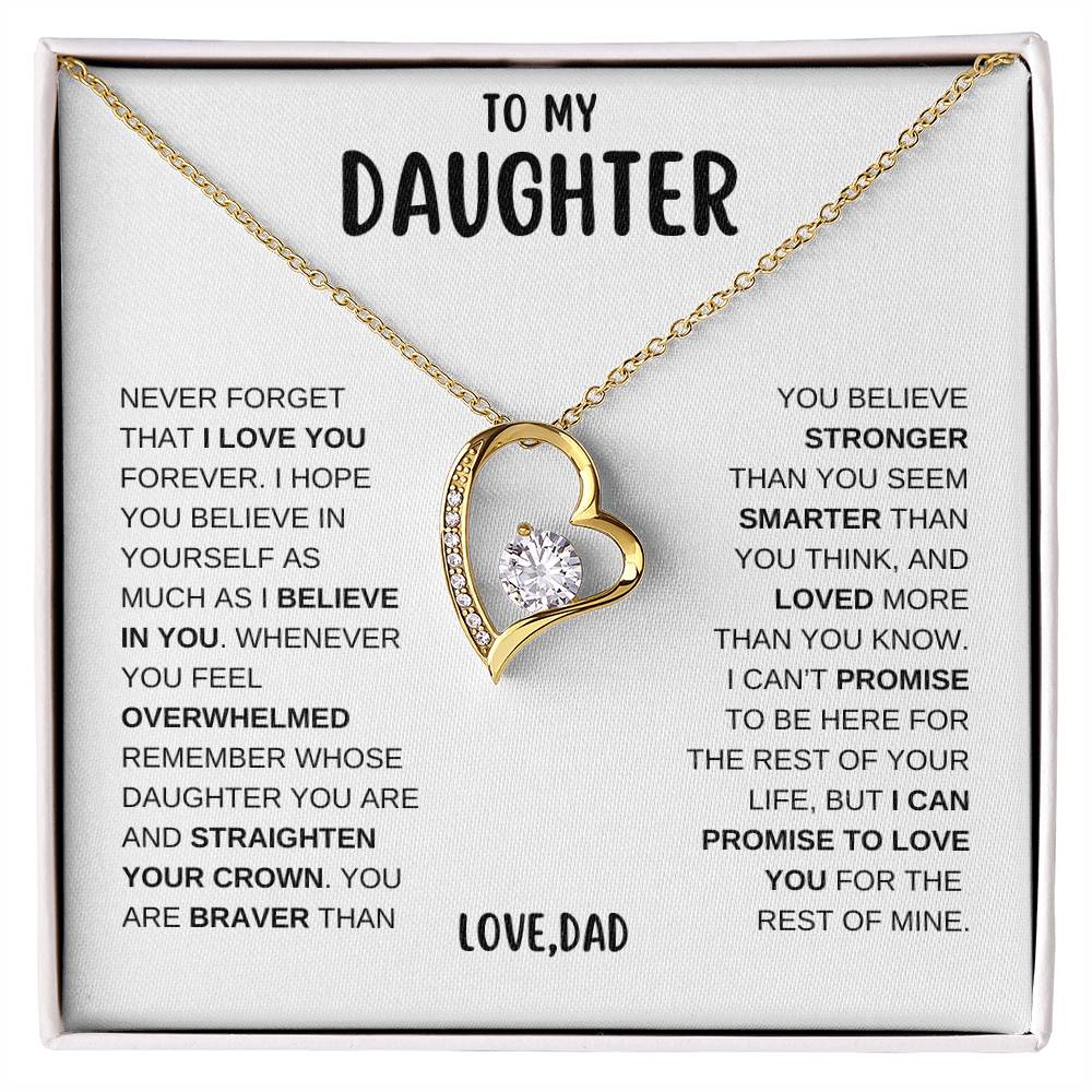 To My Daughter | Forever Love Necklace - WB