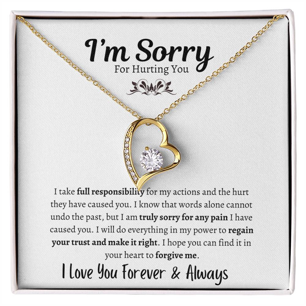 I'm Sorry For Hurting You | Forever Love Necklace