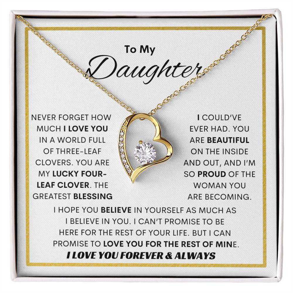 TO MY DAUGHTER| FOREVER LOVE - SQ GOLD