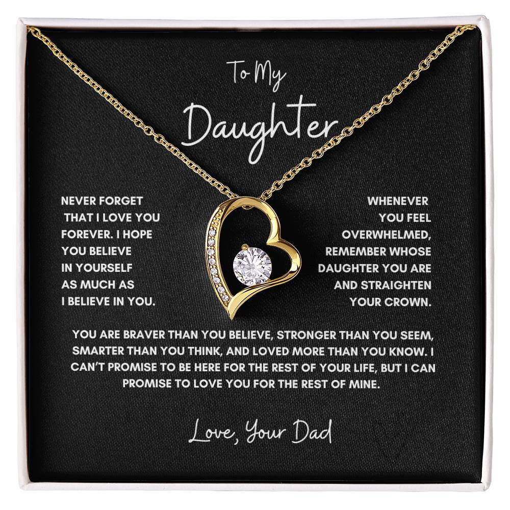 To My Daughter -Blk-Love Knot