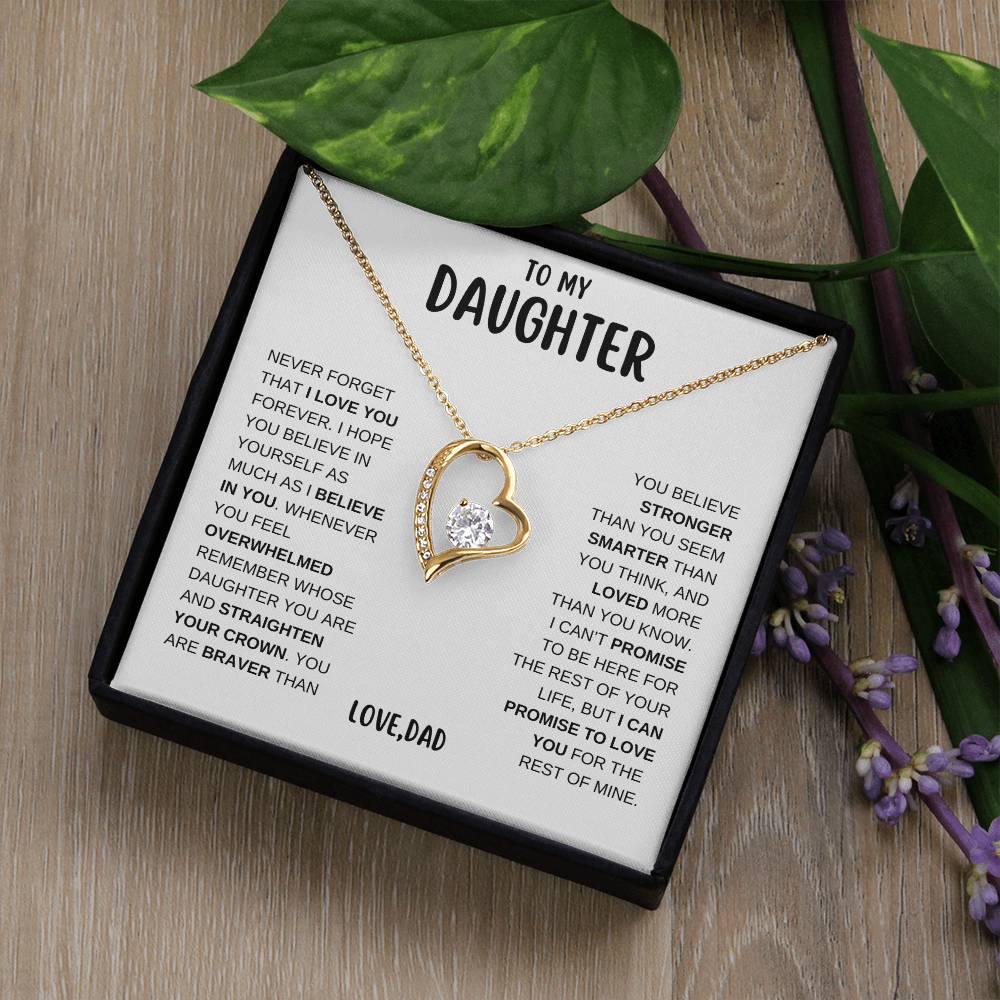 To My Daughter | Forever Love Necklace - WB