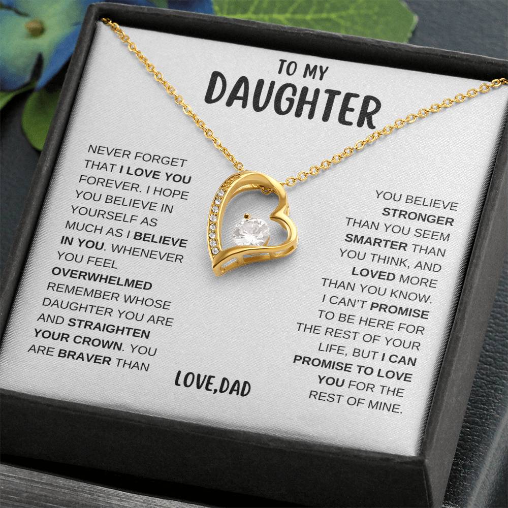 To My Daughter | Forever Love Necklace - WB