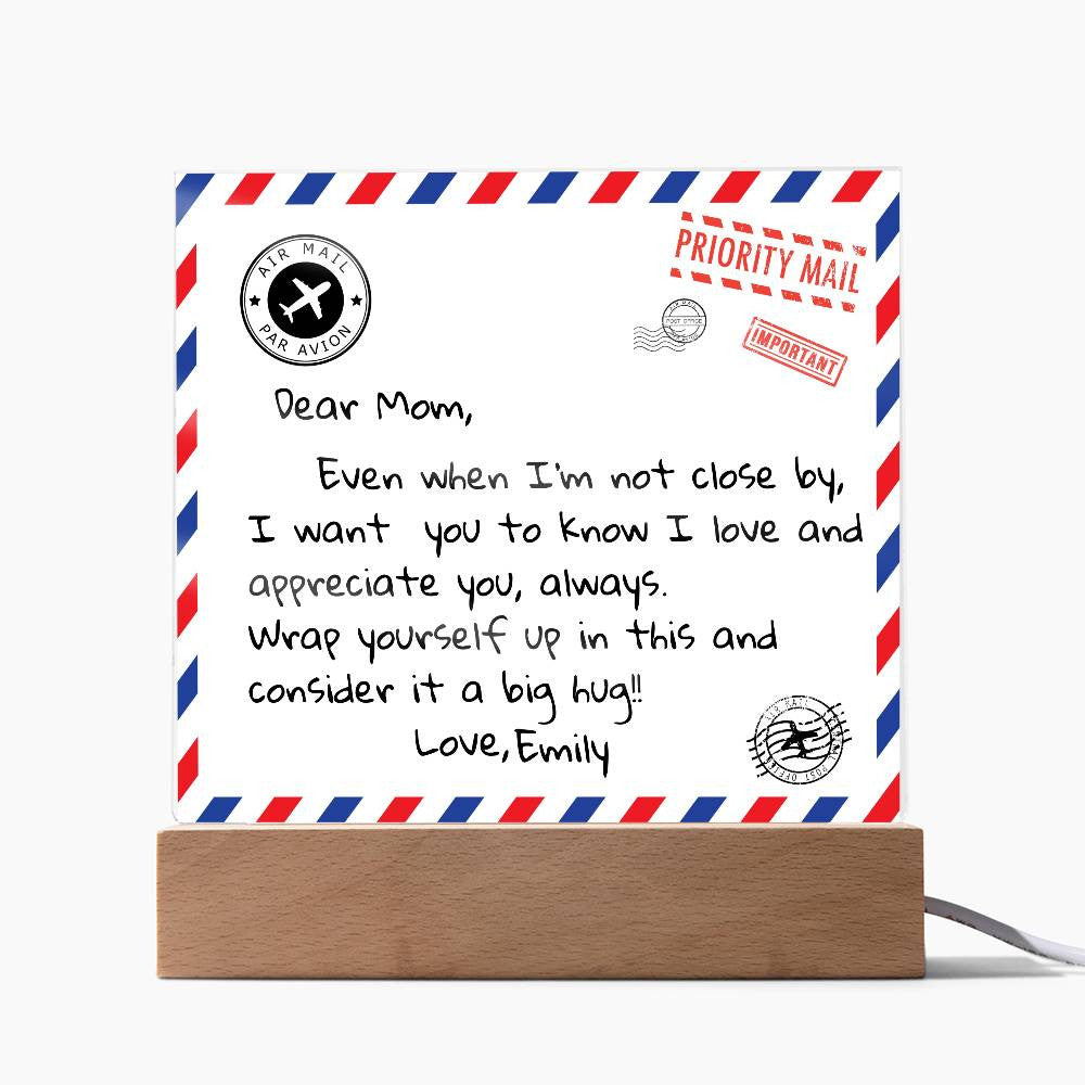 Dear Mom Letter|Personalized Acrylic Gift