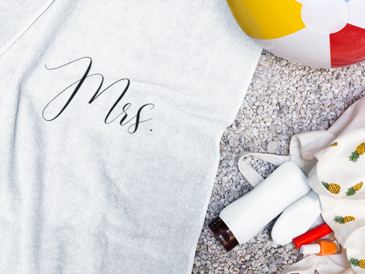 Personalized Mrs.  Towel - 35x70